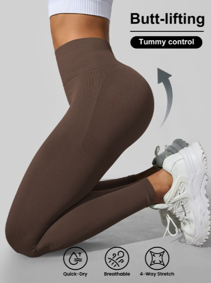 Leggings Ajustados de Cintura Alta para Mujer