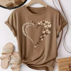 Camiseta de Algodón para Mujer