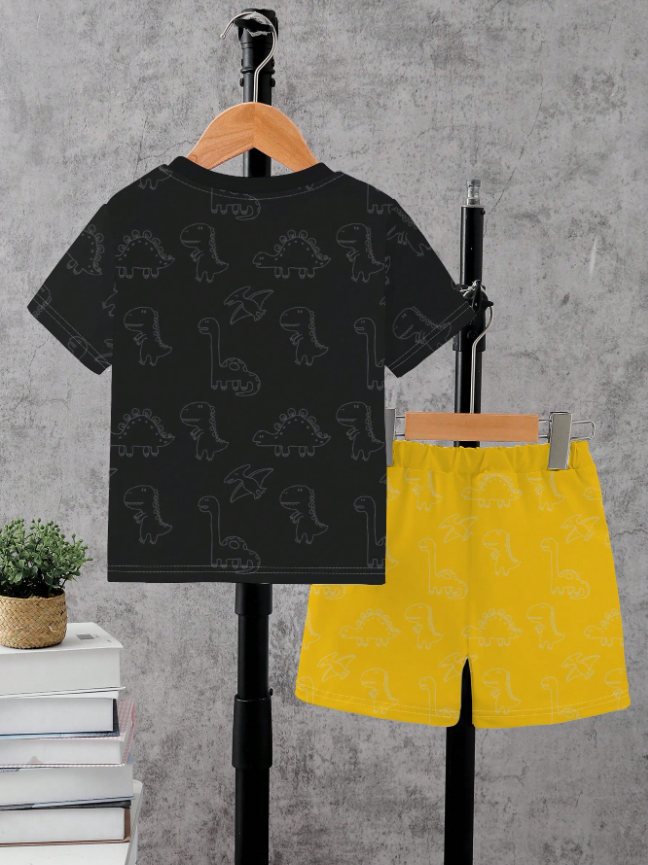 SHEIN 1 Set Adorable Estampado de Dinosaurio de Dibujos Animados