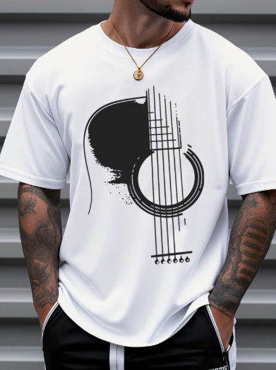 Camisetas para Hombre, Diseño Estilo Casual con Estampado