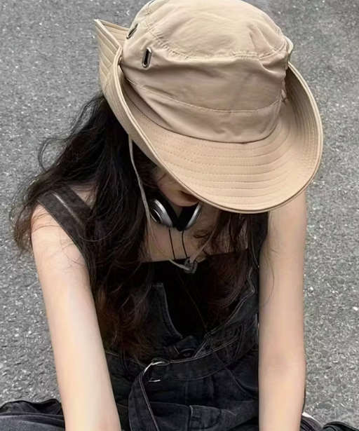 Colección Primavera/Verano para exteriores, Gorro de pescador ajustable con cordón