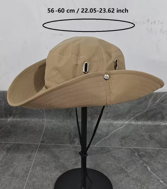 Colección Primavera/Verano para exteriores, Gorro de pescador ajustable con cordón